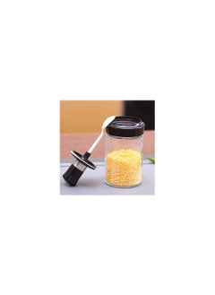 Spaceshoop Glass Spice Jars With Serving Spoon Lid  250 ml Pack of 1 Clear  - Image 2