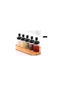 Spaceshoop Glass Spice Jars With Serving Spoon Lid  250 ml Pack of 1 Clear  - Image 3