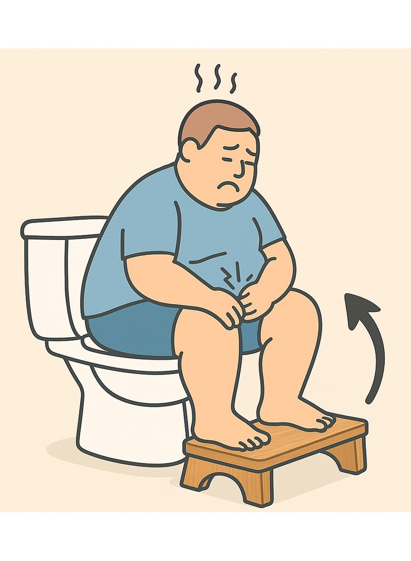 كرسى خشب طبيعى لمساعدة الكبار والصغار للاستخدامات النختلفة فى الحمام والمنزل - Image 1