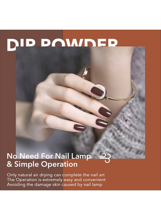 Dip Powder Brown Color Nail Dipping Powder French Powder Pro Collection System Nail Art Starter Manicure Salon Diy At Home Odorfree&Longlasting No Needed Nail Lamp Curing 1 Oz - pzsku/ZB4BC37F895D09CCB486EZ/45/_/1719248978/f94607e5-66b7-4164-a363-2bfb19f66c42