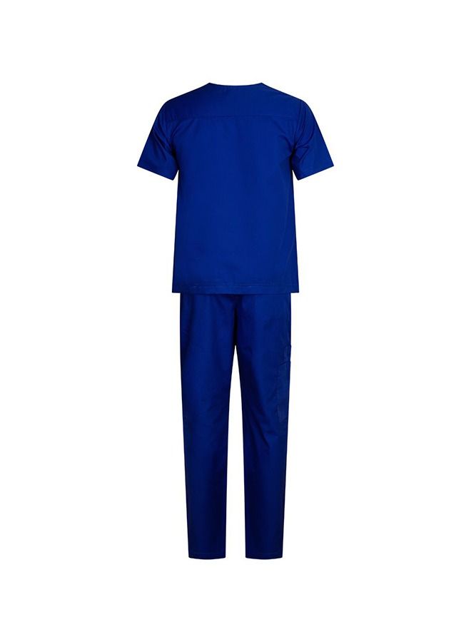 Klothon Medical Scrub Suit - Navy Blue, Polycotton Scrub For Men - Image 2