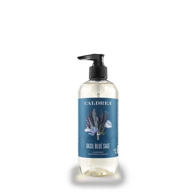 Caldrea Hand Wash Soap, Basil Blue Sage Scent, 10.8 Oz - Image 1
