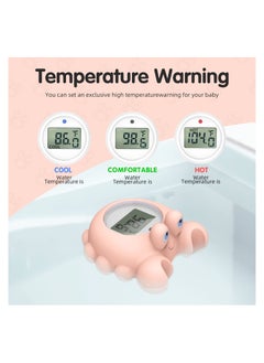 Excefore Baby Bathtub Thermometer Safety Bathtub Water Temperature Digital Thermometer Floating Bath Toy With Flashing Temperature Warning  - Image 5