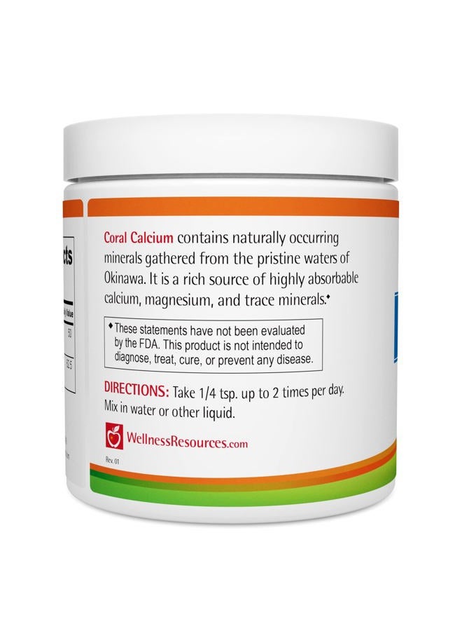 Wellness Resources Coral Calcium Powder, Marine Grade, Natural 2:1 Calcium to Magnesium Ratio (500mg, 60 Servings) - Image 3