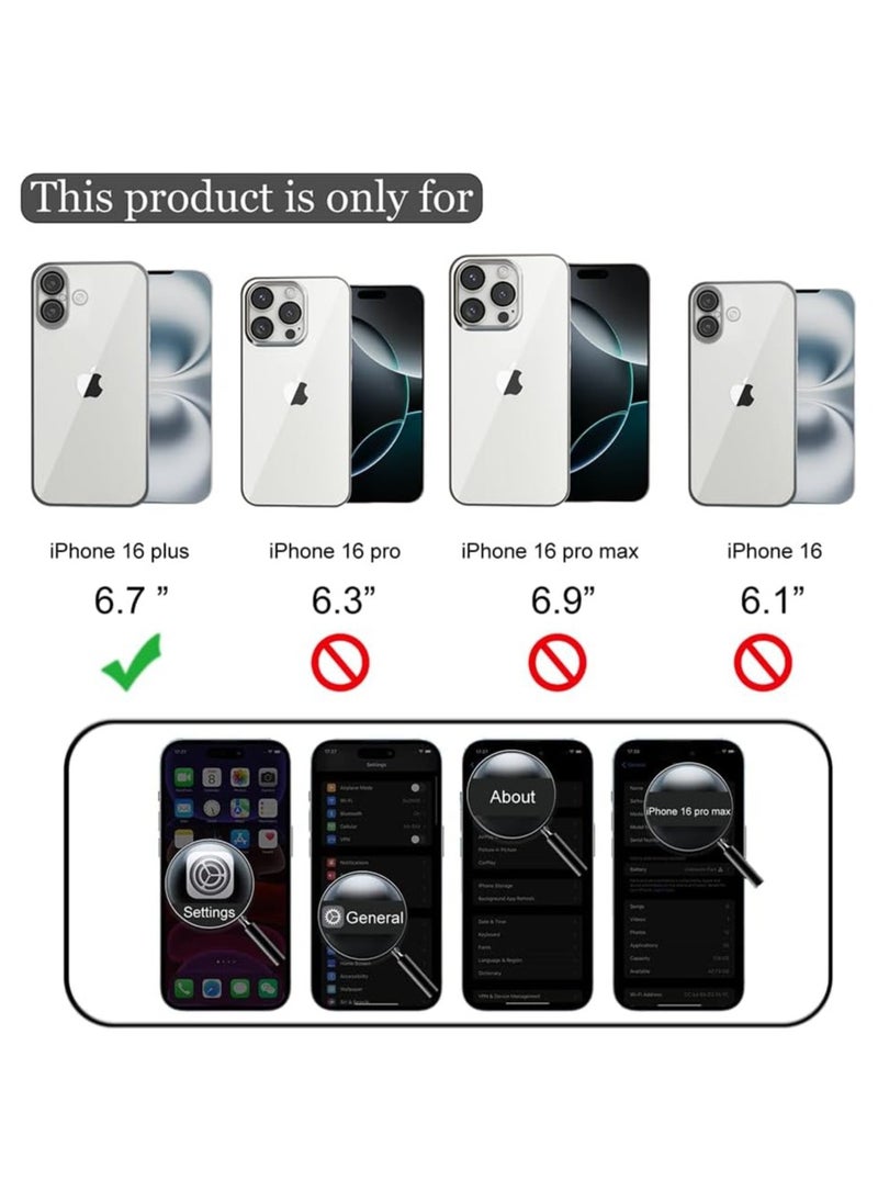 Generic 1 Pack for iPhone 16 Plus Screen Protector [Support Fingerprint Unlock], High definition transparent anti-scratch, no bubbles, easy to install  - Image 2