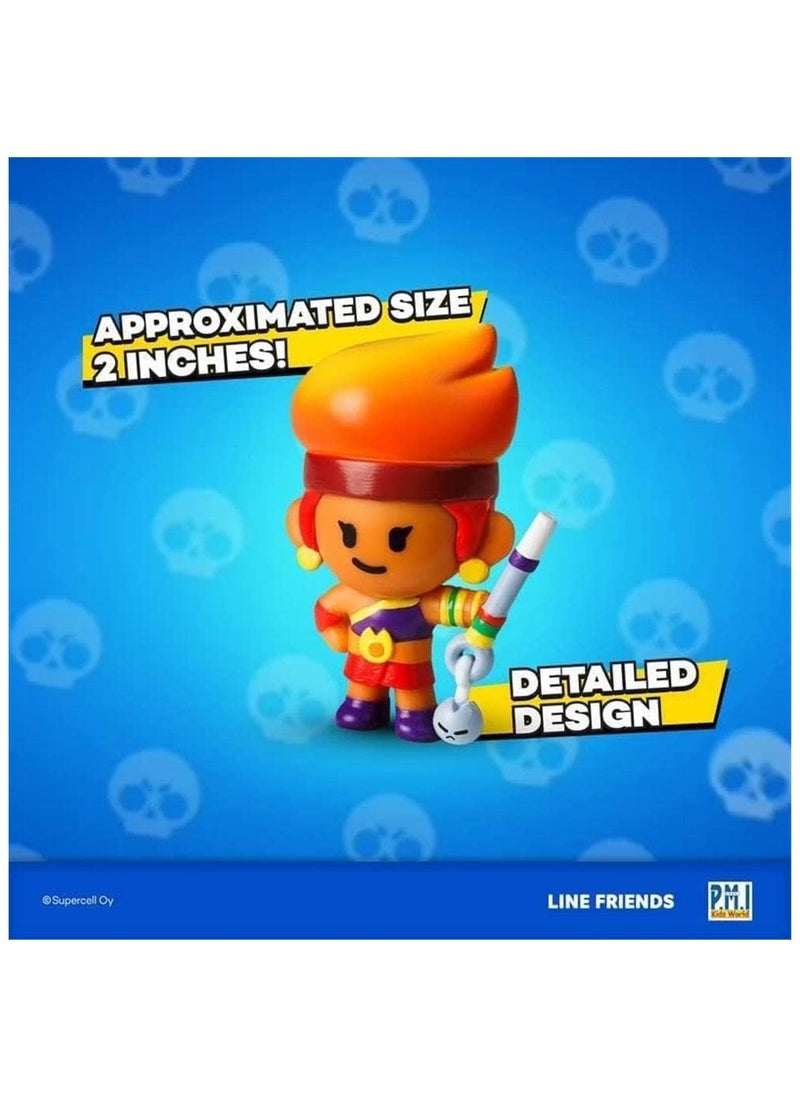 Brawl Stars Brawl Stars Figure 2-Inches, 12-in-1 Deluxe Box, Assorted 1 Piece (Style & Color May Vary) | Collectible Figure | 2 Mystery Figures | For Fans, Gamers & Collectors! | Official Licensed Product  - Image 5