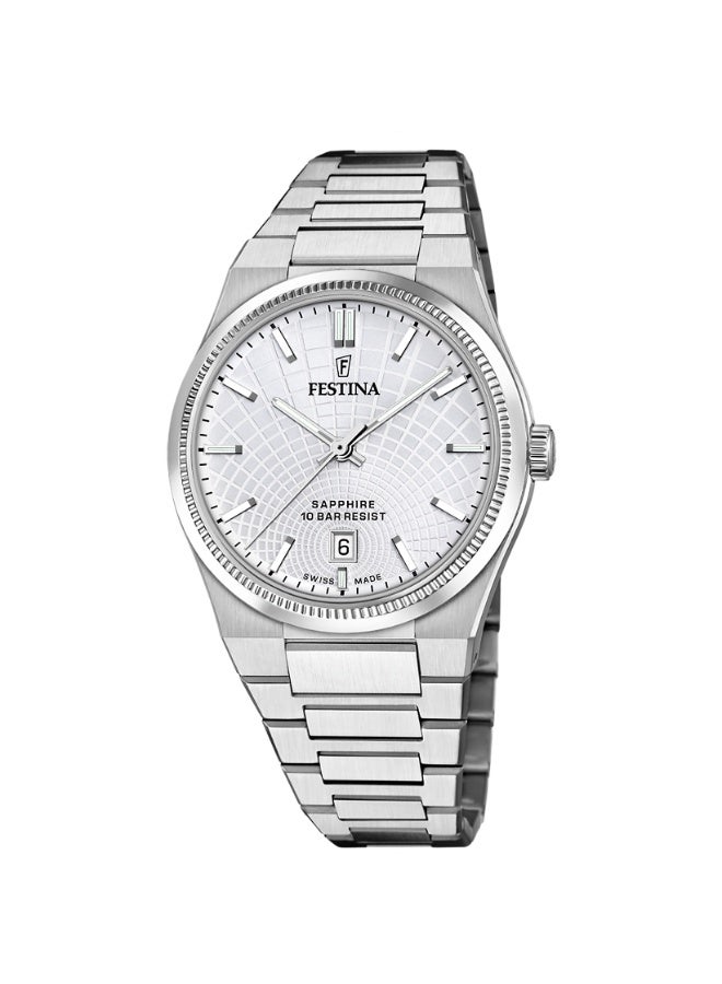 Festina Men's Swiss Made Watch RIVÉ F20051/1 Silver - Image 1