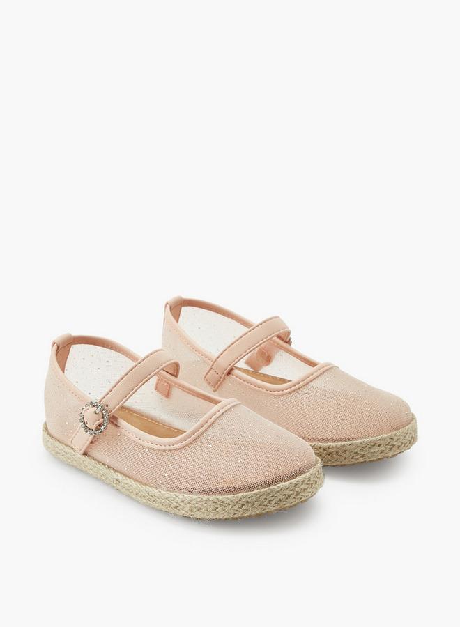 Peppermint Girls Hook & Loop Espadrille Mary Jane Shoes - Image 3