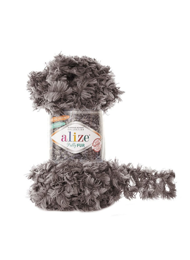 Alize Puffy Fur Brown 6105