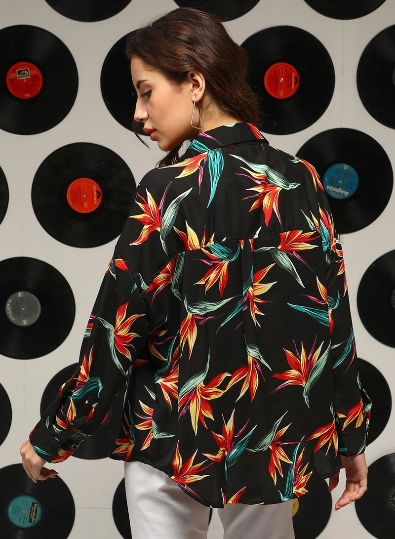 كامبوس سوترا Women's Onyx Black Wild Foliage