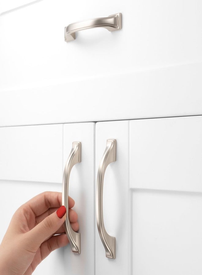 BEROSSA 10 Pack Brushed Nickel Cabinet Pulls 3 Inch Satin Nickel Cabinet Handles Nickel Hardware for Kitchen Cabinets 8222 Drawers Bedroom Dresser Bathroom Vanity Cupboard - Image 4