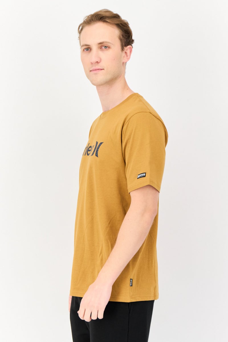 Hurley Men Sportswear Fit Short Sleeves Outdoor T-Shirt, Cinnamon  - Image 2