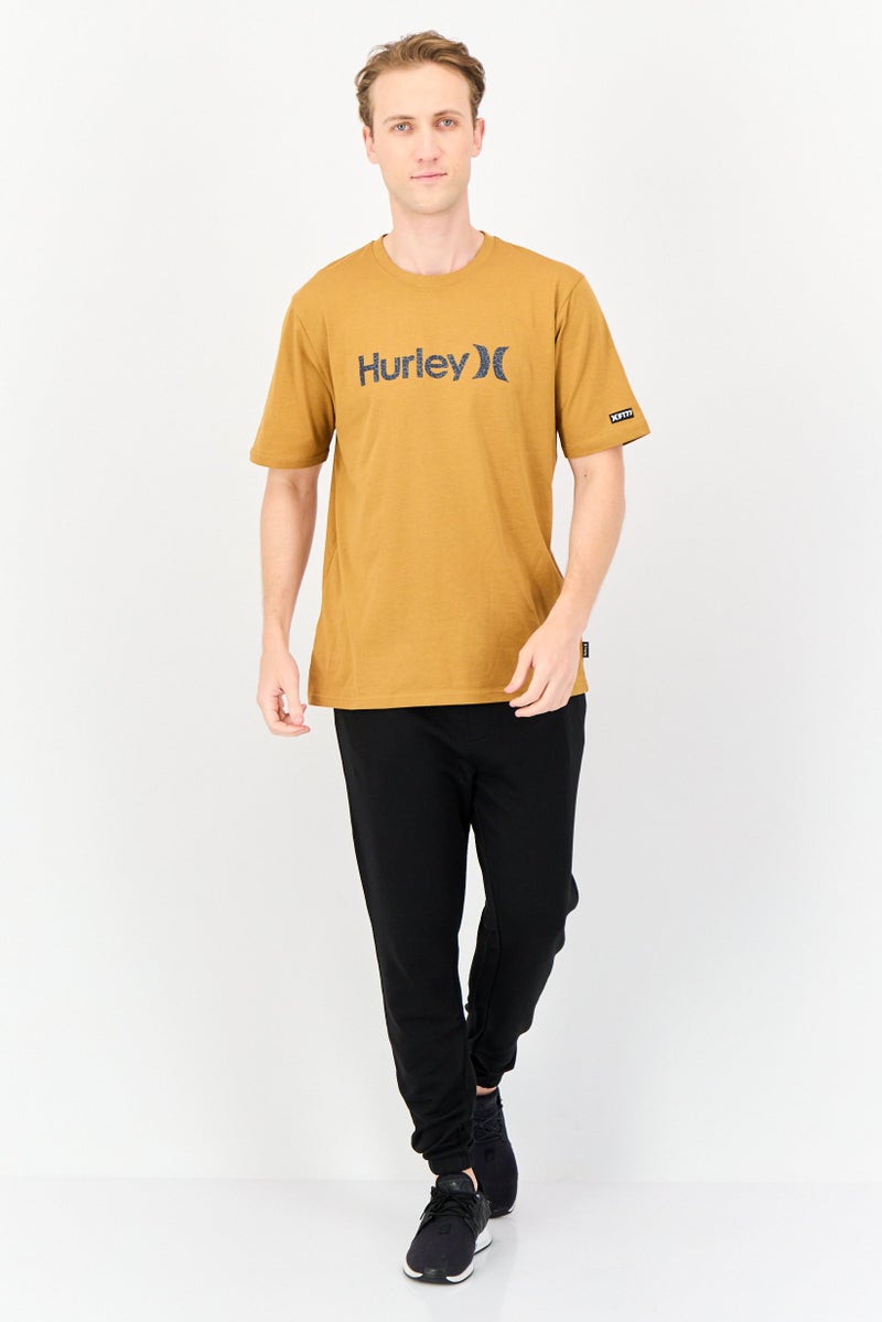 Hurley Men Sportswear Fit Short Sleeves Outdoor T-Shirt, Cinnamon  - Image 4