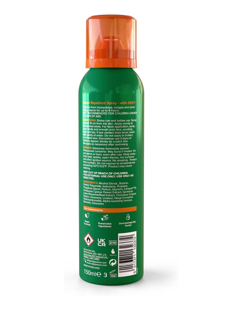 CALYPSO INSECT REPEL DEET SPRAY 150ML - Image 3