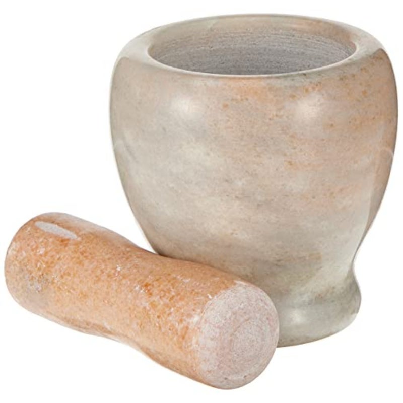 Pestle and Mortar Set Premium Marble Grinder, Sturdy Pestle and Mortar Set Mixing Bowl for Garlic Grinder Spices Herb Crusher Durable, Long-Lasting and Easy Cleaning Mixing Bowl - Image 2