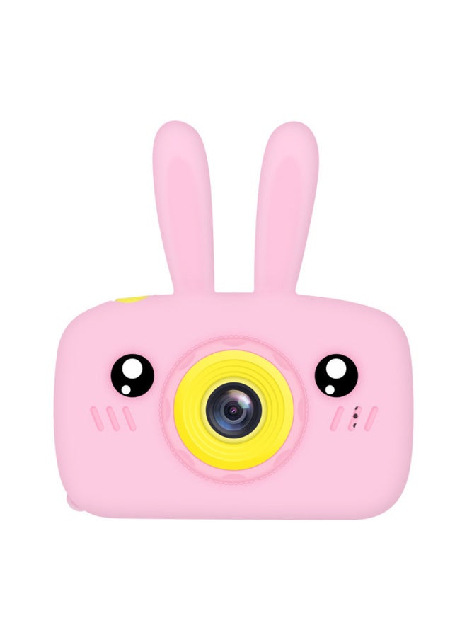 Generic X9 HD Digital Gift With Cartoon Protective Cover Mini Camera Manufacturers Children's Camera-Body Color:HD Powder Rabbit  - Image 1