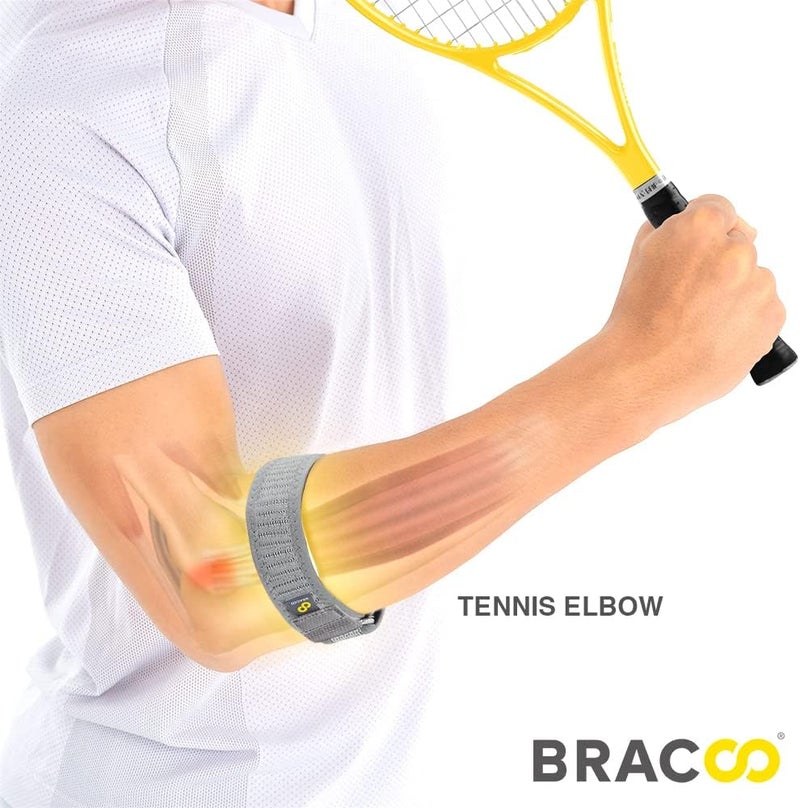 BRACOO Tennis Elbow Support Strap for Men Women Compression Golfers Elbow Brace Clasp with EVA Pad for Tendonitis Epicondylitis for Right Left Hand EP40 - Image 3