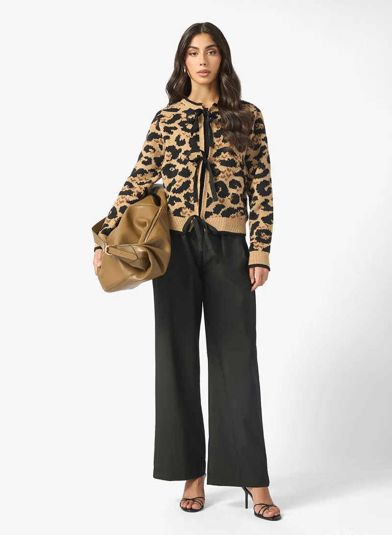 ELLA Front Pleat Straight Pant