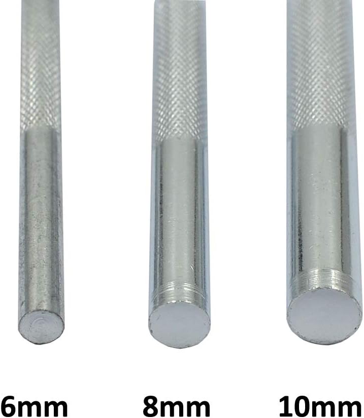 DGOL 7 pcs Metal Domed Rivet Fixing Setting Tool Spike Rivets Setter - Image 2