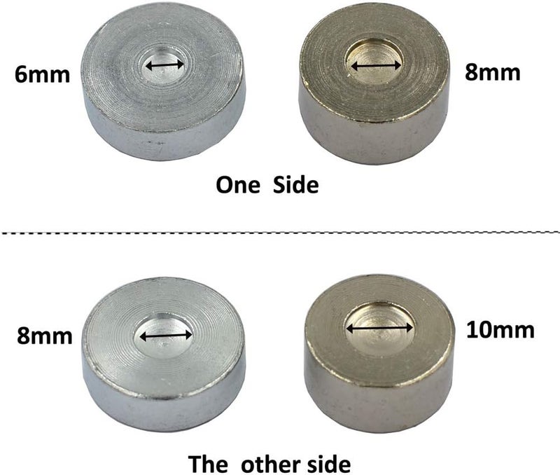 DGOL 7 pcs Metal Domed Rivet Fixing Setting Tool Spike Rivets Setter - Image 3