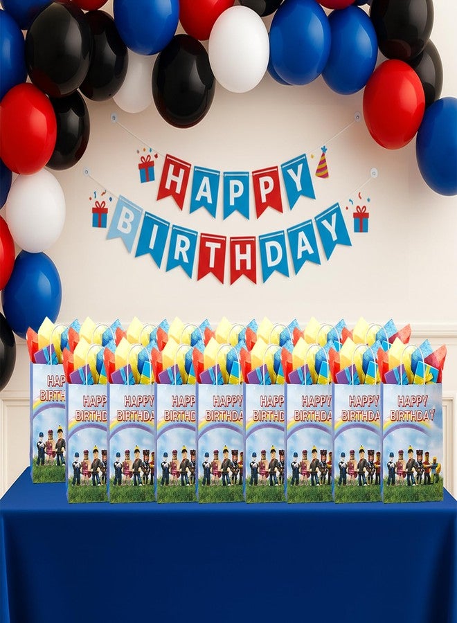 IndoTribe 16 Pcs Game Theme Gift Bags with Handles Goodie Bags Party Favor Bags Paper Bags with Handles for Candies, Treaty, Gifts and Return Gift Pixel Birthday Party Favors Video Game Birthday Party Supplies - Image 3