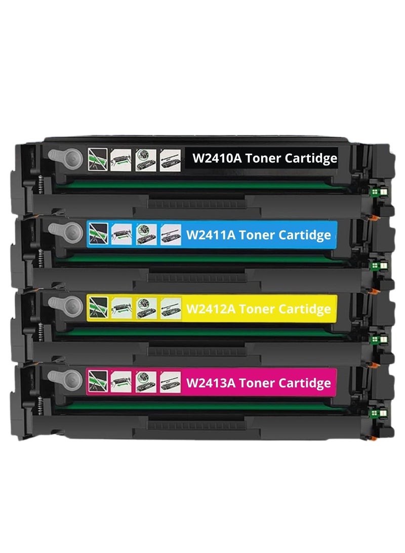 216A Toner Cartridges Compatible with HP 216A Multipack for Color Laserjet Pro MFP M183fw M182n M182nw M155a M155nw W2410A W2411A W2412A W2413A(with Chip, Black Cyan Magenta Yellow) - Image 1