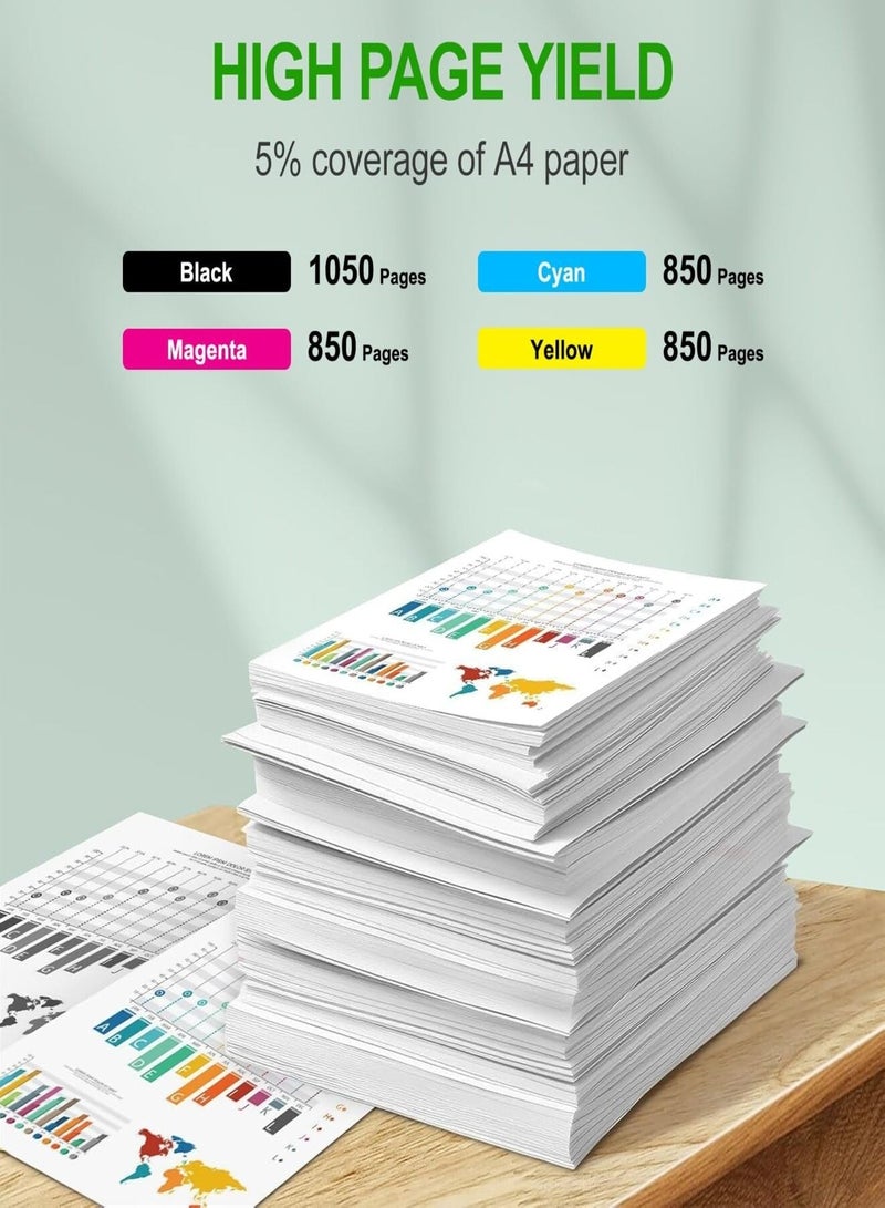 216A Toner Cartridges Compatible with HP 216A Multipack for Color Laserjet Pro MFP M183fw M182n M182nw M155a M155nw W2410A W2411A W2412A W2413A(with Chip, Black Cyan Magenta Yellow) - Image 3