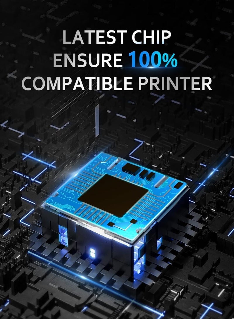 216A Toner Cartridges Compatible with HP 216A Multipack for Color Laserjet Pro MFP M183fw M182n M182nw M155a M155nw W2410A W2411A W2412A W2413A(with Chip, Black Cyan Magenta Yellow) - Image 5