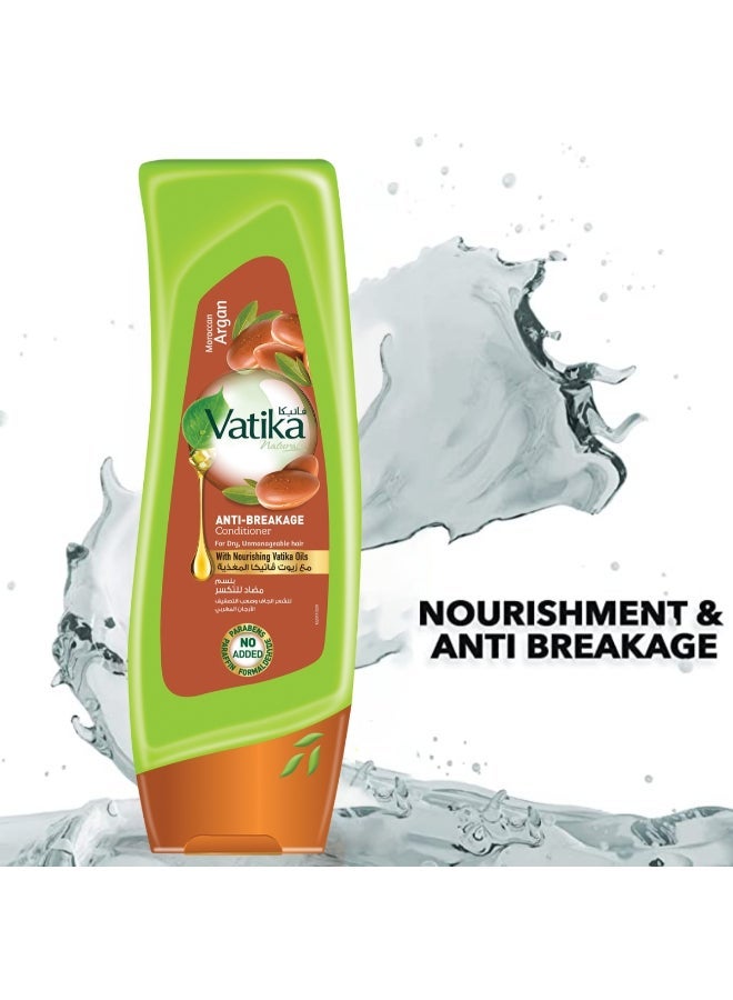 Dabur Moroccan Argan Antibreakage Conditioner Moisture Soft For Dry Unmanageable Hair 400ml - Image 3