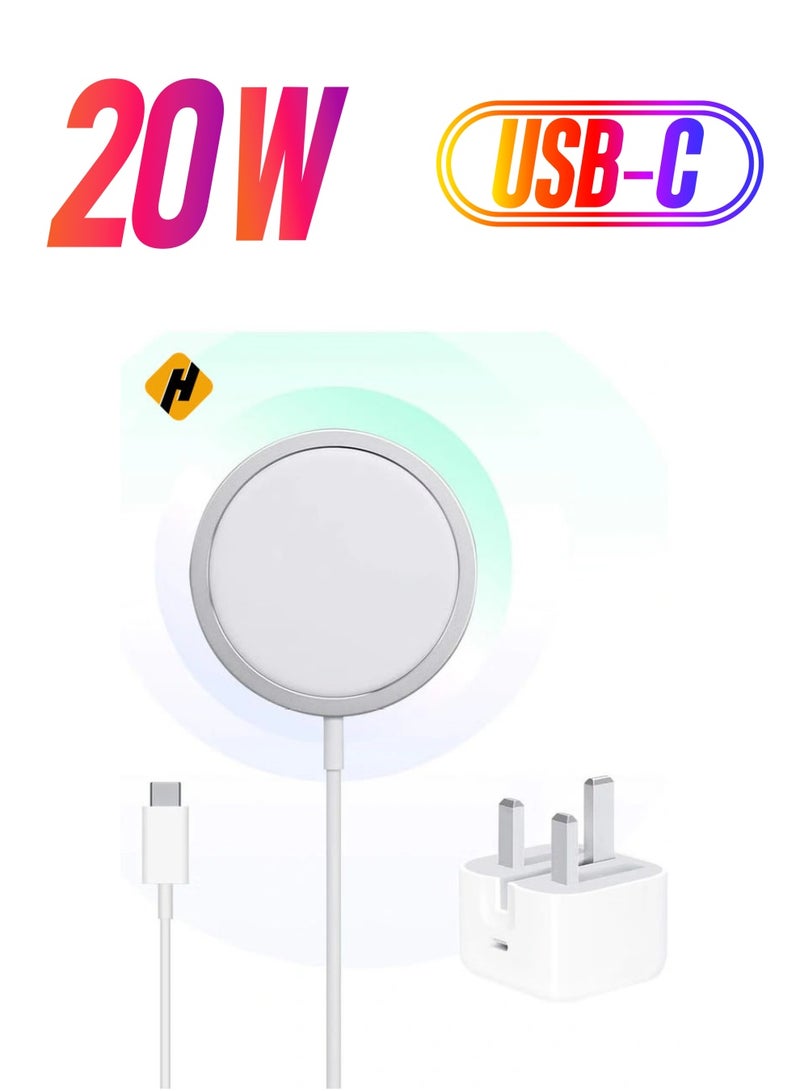 HuHa 20W Foldable Fast Charging Wall Adapter Compatible with Apple iPhone 12 Pro Max/11 Pro Max/SE, iPad - Image 1