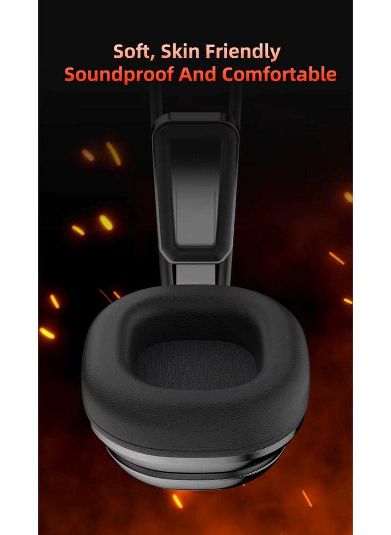 PIVA G11 Wired Headphones with 3.5mm AUX Jack Powerful 53mm audio driver delivers clear and powerful sound with fine details for an immersive audio experience while gaming Virtual channel with microphone and noise-canceling gaming headset Compatible with most devices such as PC, PlayStation, Xbox, and smartphones - Image 5