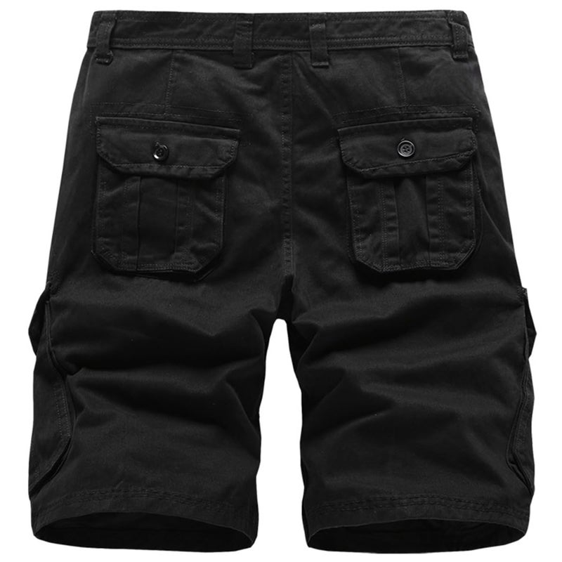 Basoteeuo Mens Cargo Shorts Casual Lightweight with Multi Pockets Summer Outdoor Shorts Black Size 34 - Image 4