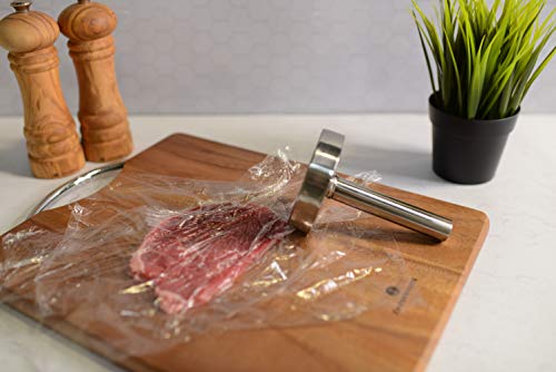 Küchenprofi 18/10 Stainless Steel Meat Pounder, 3-Inch Diameter by 4.75-Inch, Silver - Meat Pounder Flattener - Pounder Kitchen Tool - Round Meat Pounder - Meat Flattening Tool - Image 3