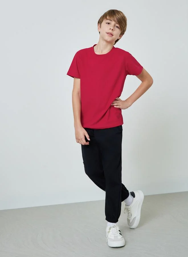 ستايلي Teens Cotton Sports Jersey Athleisure T-Shirt