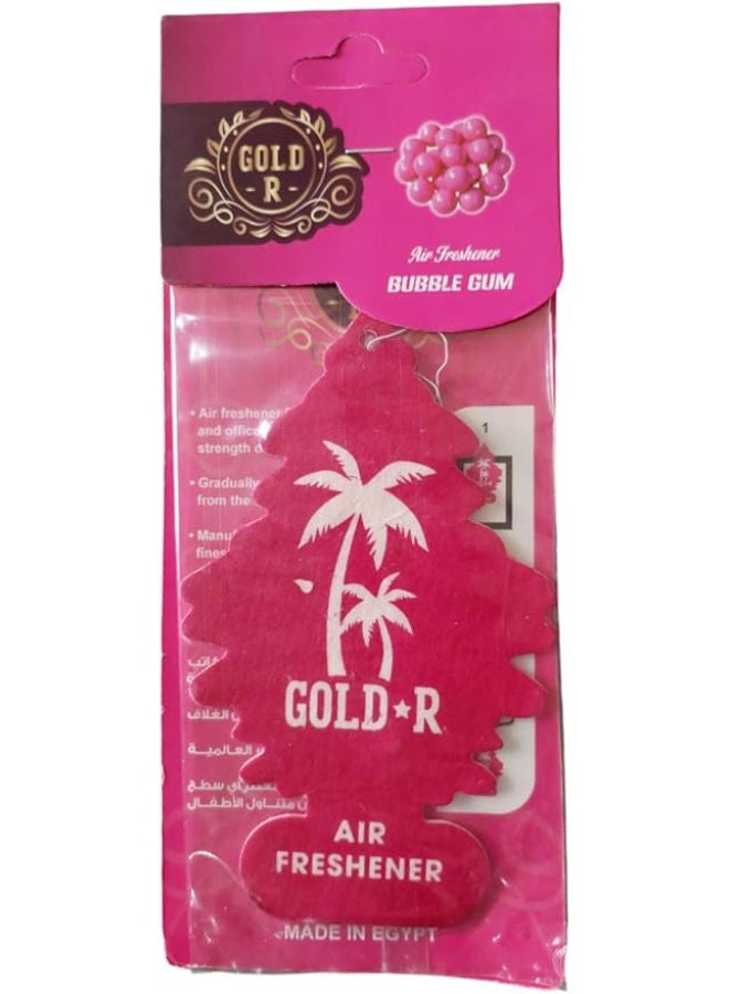 Gold Airfreshener for car - Bubble Gum - Image 2
