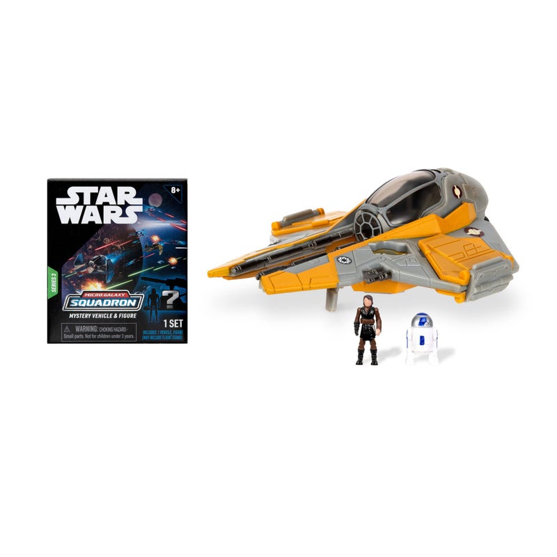 Star Wars Micro Galaxy Squadron Anakin Skywalker's Jedi Interceptor Mystery Bundle - 3-Inch Light Armor Class and Scout Class Vehicles with Accessories - Image 1