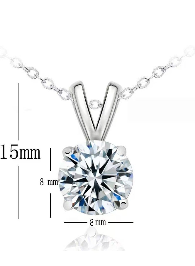 Akali 1-Carat Purple Cubic Zirconia Necklace - Image 4