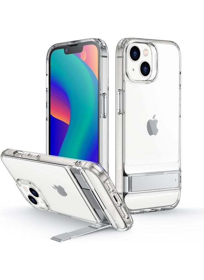 اي اس ار جراب لهاتف Iphone 14 جراب لهاتف Iphone 13 بثلاثة أوضاع حامل، حماية من السقوط بدرجة عسكرية، يدعم الشحن اللاسلكي، غطاء خلفي رفيع مع حامل جراب هاتف لهاتف Iphone 14 13 جراب معدني بمسند  - Image 1