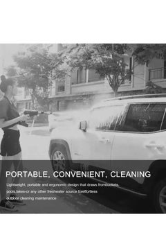 ELTRAZONE 24V Cordless Portable Washer Electric High Pressure Cleaner Machine 200W 30Bar Lithium Handheld Car Cleaning Device With Foam Generator Nozzle Water Pump  - Image 5