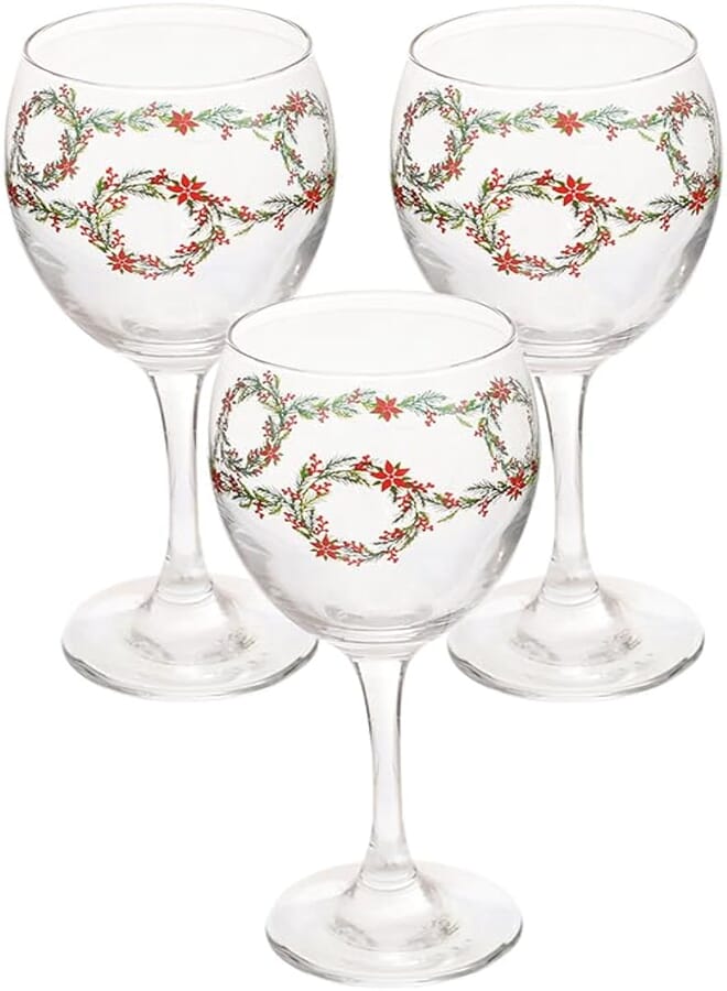 LAV VENUE Glass/Decala Print 3783/3 Pcs/Elegant design, Trusted Brand, Attractive shape of Water, Soft Drink, Smoothies, Juices, Cocktails/High Quality Materials