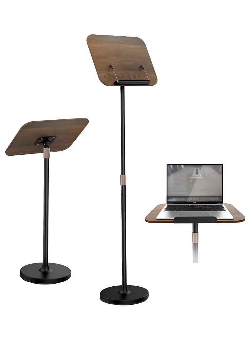XiuWoo Book Stand for Reading Muslim Quran Bible Book Holder Music Sheet Stand Laptop Stand 1.3M Height Adjustable for Prayer Worship and Reading - Image 1