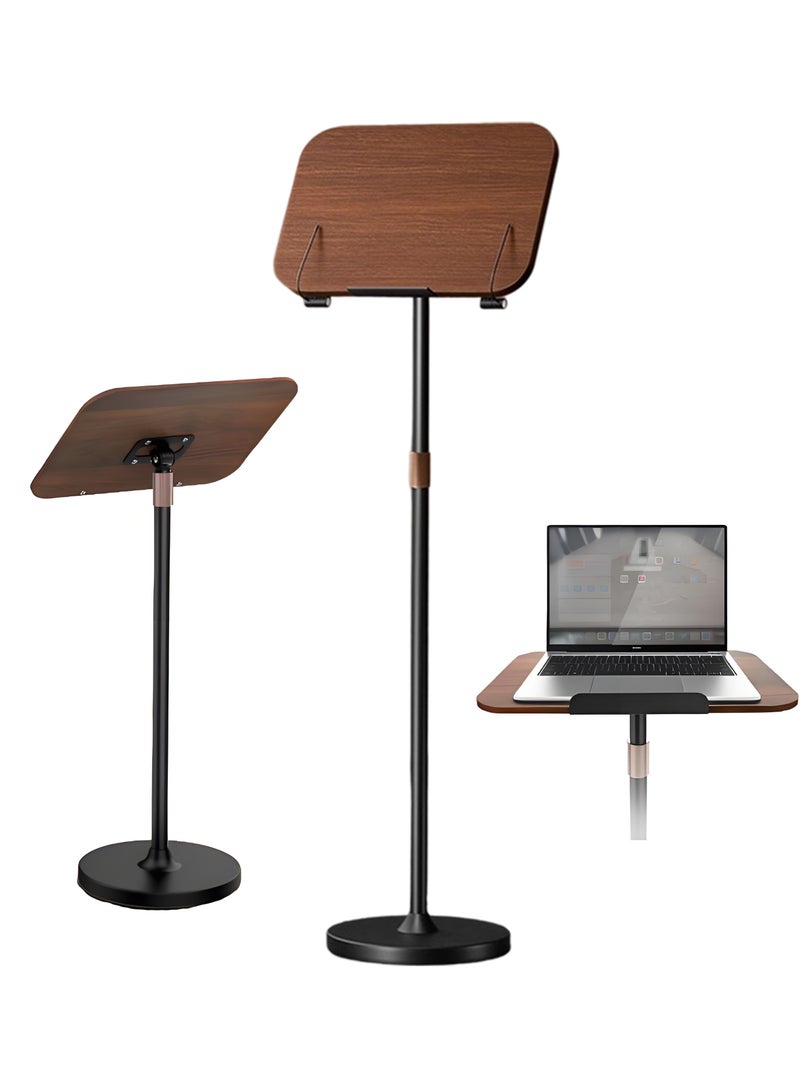 XiuWoo Reading Stand, Adjustable Book Holder up to 1.3m, Foldable Portable Desk Stand for Books, Tablets, Quran, Cookbooks - Image 1