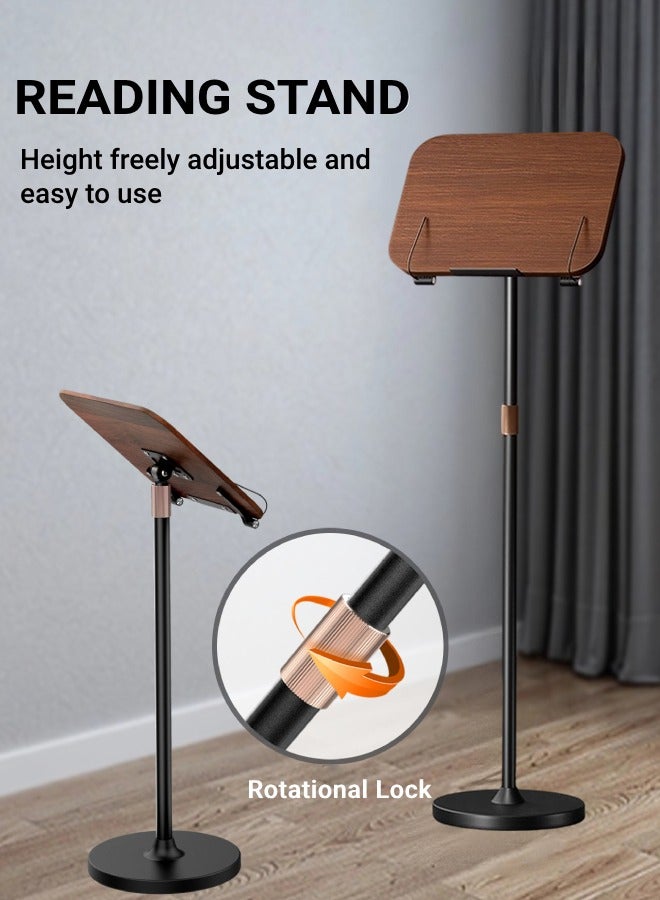 XiuWoo Reading Stand, Adjustable Book Holder up to 1.3m, Foldable Portable Desk Stand for Books, Tablets, Quran, Cookbooks - Image 2