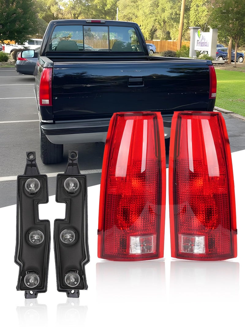 NOVCAPAR Tail Light Assembly for 1988-1998 Chevy GMC Silverado Sierra C/K 1500 2500 3500, Suburban, Tahoe, Blazer, Yukon, Cadillac Escalade – Includes Driver & Passenger Side, Circuit Boards & Bulbs - Image 1