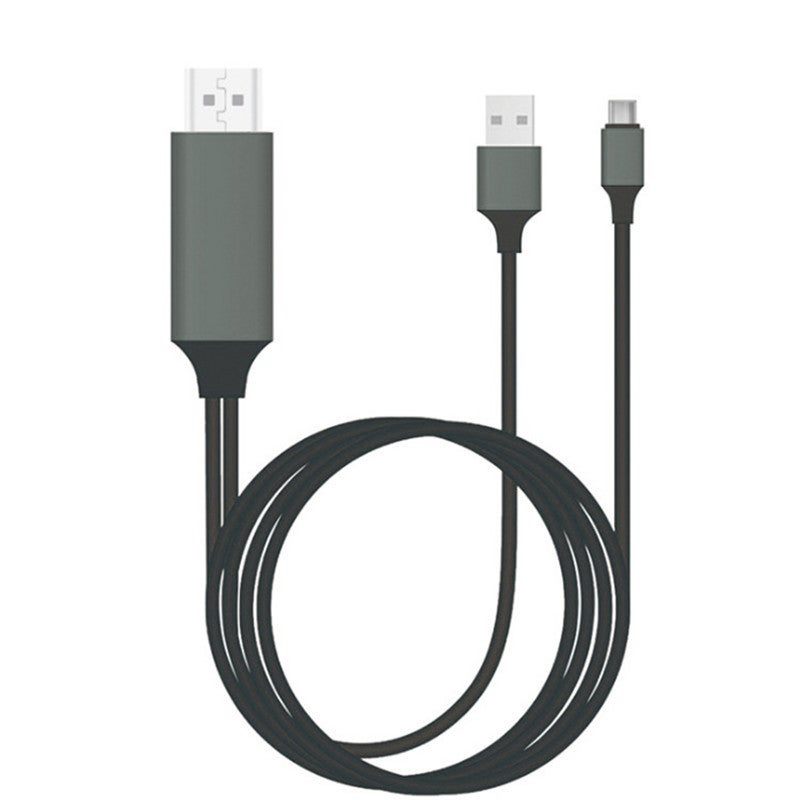 Foreign trade is specially designed for type c to hdmi screen-to-screen mobile phone to display screen-to-screen line converter Black 