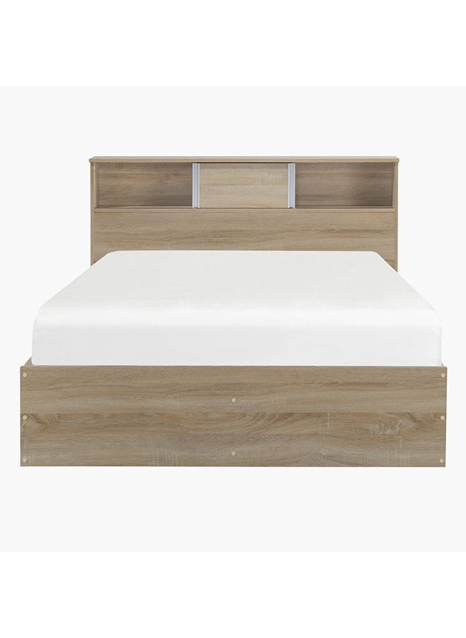 Home Box - Oasis Cambridge Twin Bed With Sliding Door Storage Headboard 222.5x83x128.5 cm - Image 1