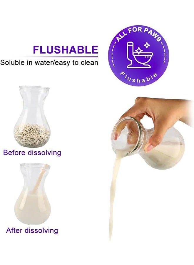 JCB CHIC فضلات القطط من التوفو، 12 لترًا من فضلات القطط القابلة للتحلل كريات فضلات القطط القابلة للتكتل القابلة للتحلل، كريات فضلات القطط المعطرة فائقة الامتصاص من البنتونيت المزيل للروائح الكريهة للقطط الصغيرة الخالية من الروائح الكريهة الطبيعية (فحم 2 قطعة) - Image 3