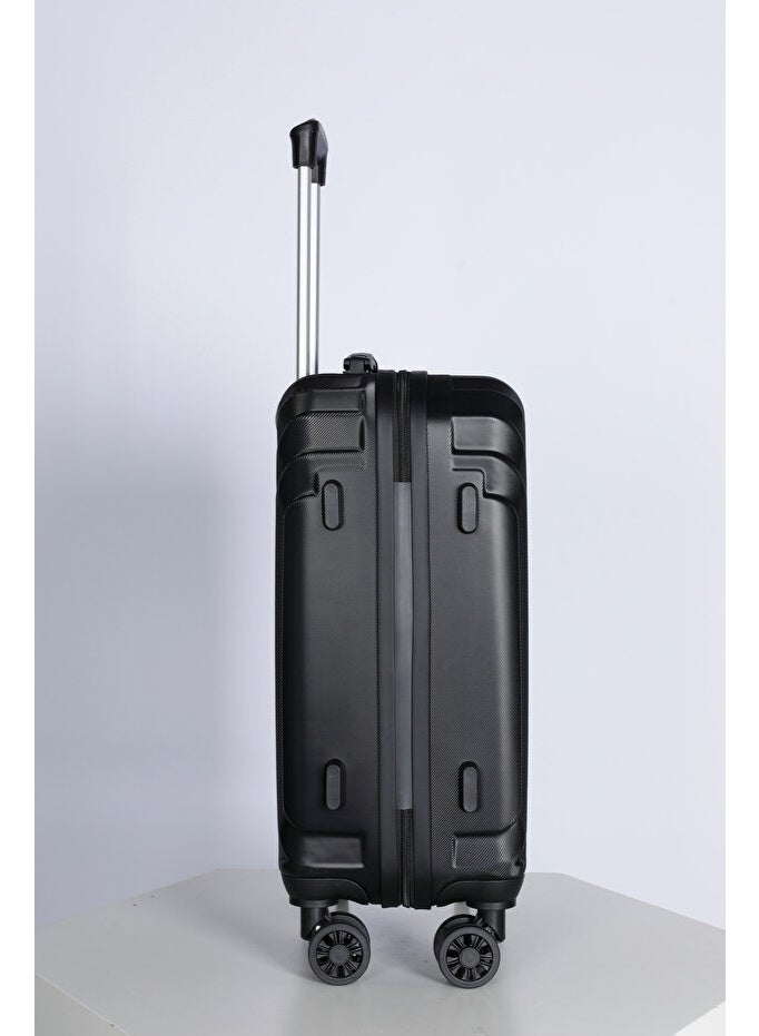 Space Luggage Set, ABS Material including Carry On Cabin Sizes, 20/24/28 Inches, Black - Image 5