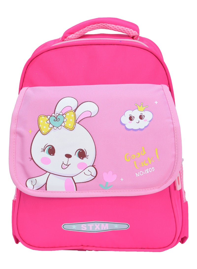 High Quality Nylon School Backpack for Girls Pink - Image 1