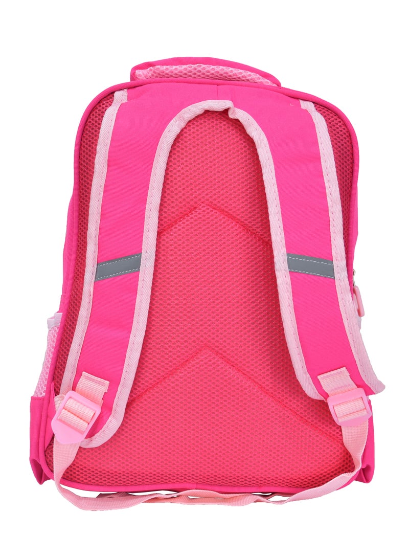 High Quality Nylon School Backpack for Girls Pink - Image 4